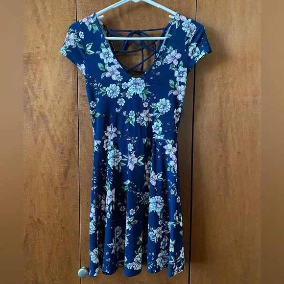 Aeropostale | Dresses | Aeropostale Blue Floral Dress | Poshmark Aeropostale | Dresses | Aeropostale Blue Floral Dress | Poshmark